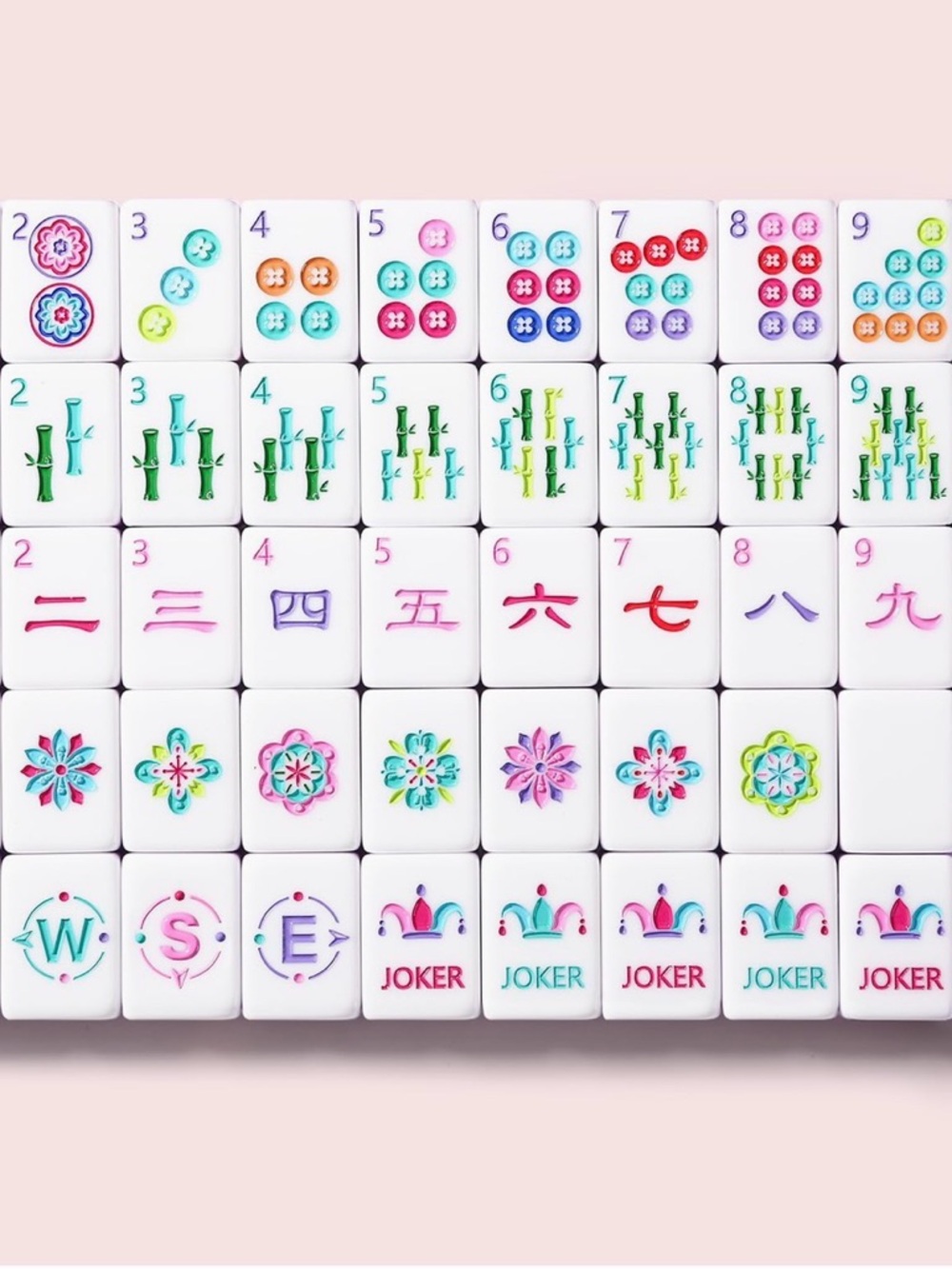 New in Box 🌸 Mahjong Tile Set 🌸 and Accessories